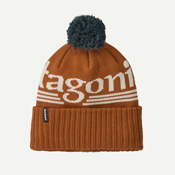 Patagonia Powder Town Beanie - Hut Tripper Logo: Cinnamon Brown