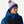 Patagonia Powder Town Beanie - Mountain Minded Geo: Smolder Blue