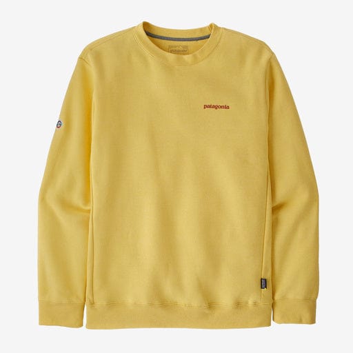 Patagonia Sweatshirt Small Patagonia Fitz Roy Icon Uprisal Crew Sweatshirt - Milled Yellow