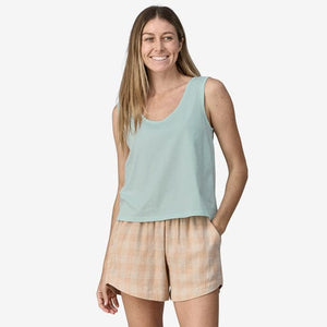 Patagonia T-shirt Patagonia Women's Regenerative Organic Certified® Cotton Tank Top - Wispy Green