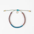 Pineapple Island Bracelets Peach and Blue Pineapple Island Rapture Woven Bracelet