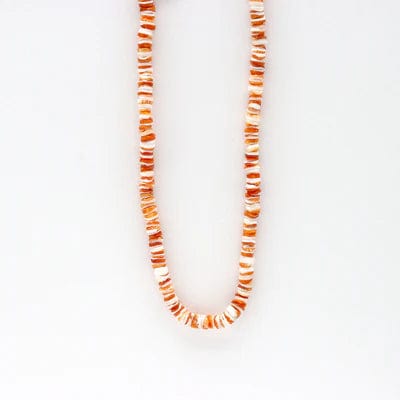 Pineapple Island Jewellery Ahiki Natural Bead Necklace by Pineapple Island - Orange