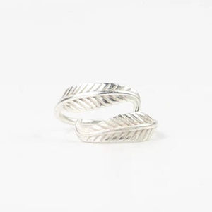 Pineapple Island Jewellery Bocca Feather Ring by Pineapple Island - Silver