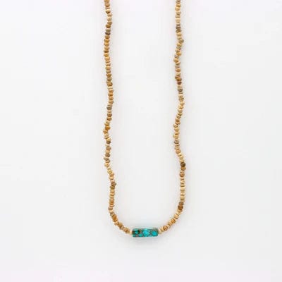 Pineapple Island Jewellery Hapuna Beach Beaded Necklace by Pineapple Island - Turquoise