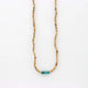 Pineapple Island Hapuna Beach Beaded Necklace - Turquoise