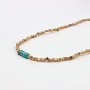 Pineapple Island Jewellery Hapuna Beach Beaded Necklace by Pineapple Island - Turquoise