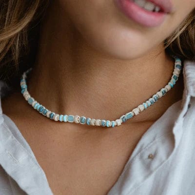 Pineapple Island Jewellery Mount Rinjani Necklace by Pineapple Island - Aqua