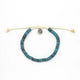 Pantai Kura-Kura Wood Beaded Anklet by Koh Surf - Blue