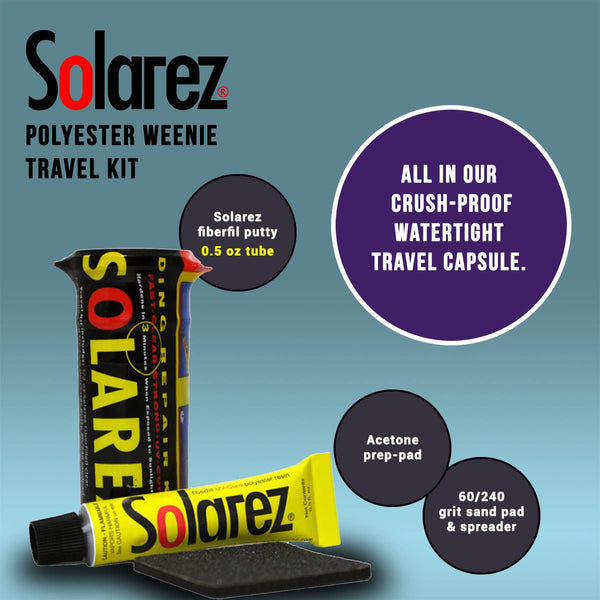 Solarez Polyester Weenie Travel Surfboard Repair Kit