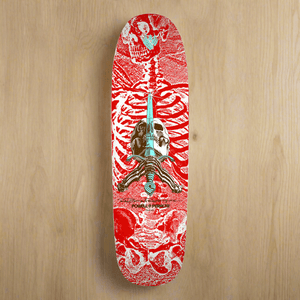 Powell + Peralta Skateboard Decks Powell Peralta 9.26”  Ray Rodrigues FLIGHT Skateboard Deck Skull & Sword Red / White