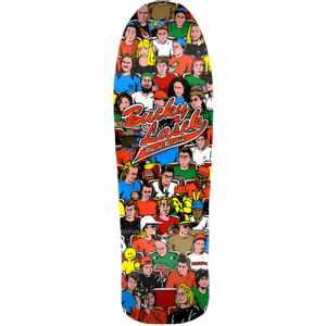 Powell + Peralta Skateboard Decks Powell Peralta Bucky Lasek Stadium Reissue Skateboard Deck Orange - 10 x 31.5