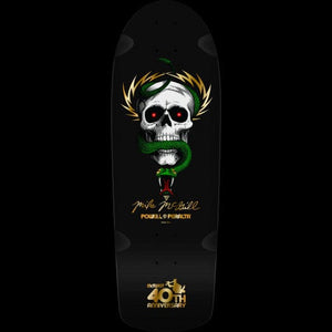 Powell + Peralta Skateboard Decks Powell Peralta Mike McGill Skull & Snake McTwist 40th Ann. Skateboard Deck Gold Foil/Blk