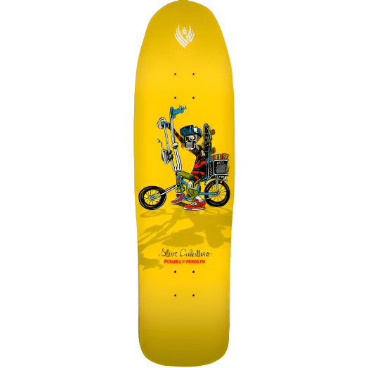 Powell + Peralta Skateboard Decks Powell Peralta Steve Caballero Chopper Bike Yellow FLIGHT® Skateboard Deck - Shape 216 K21 - 8.9 x 31.8