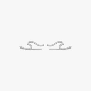 Puravida Jewellery Puravida Wave Ear Climber - Silver