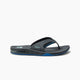 Reef Fanning Flip Flops - Gunmetal/Ocean