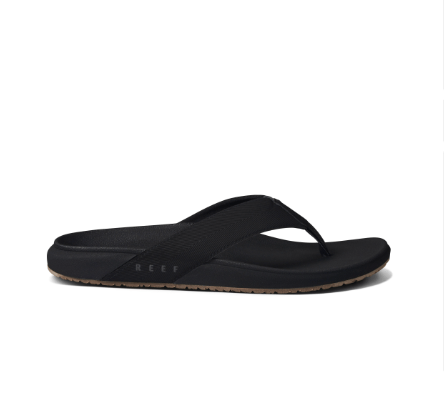 Reef Flip Flops Reef Mens Raglan - Black/Gum