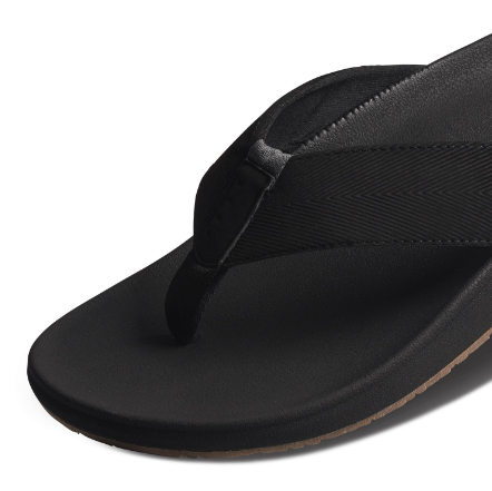 Reef Flip Flops Reef Mens Raglan - Black/Gum