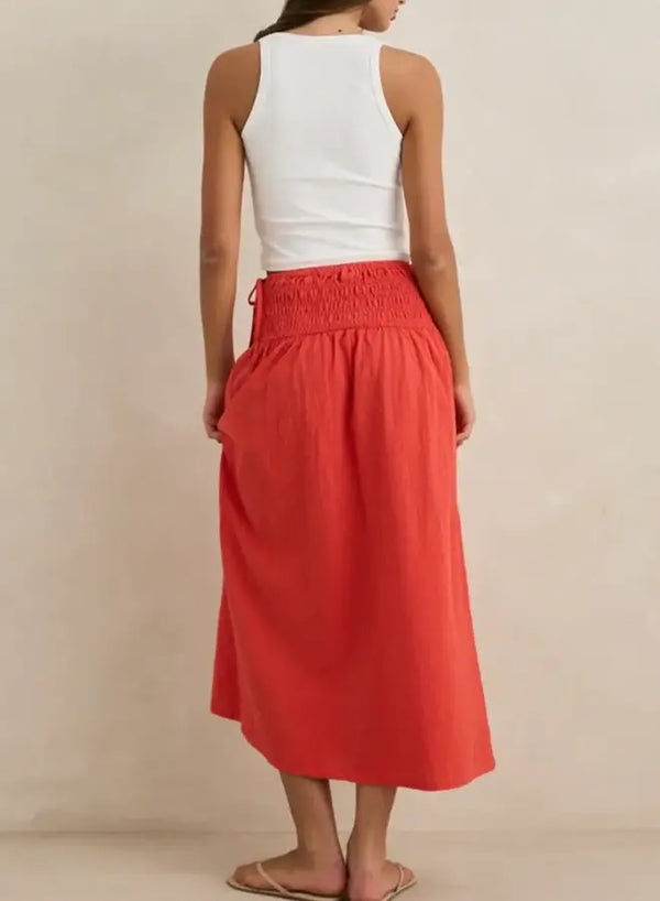Rhythm - Alana Tie Side Maxi Skirt