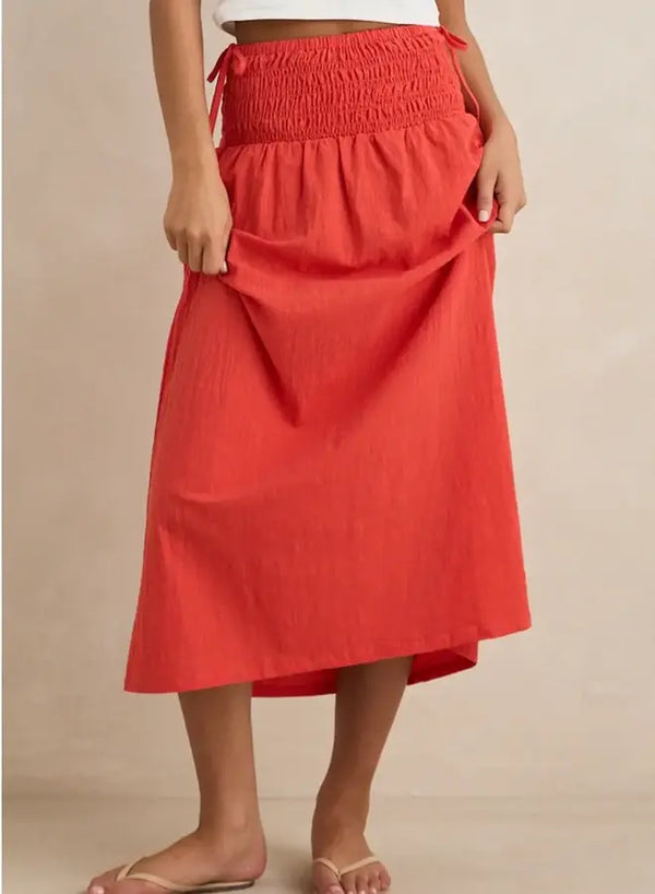 Rhythm - Alana Tie Side Maxi Skirt