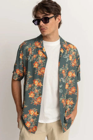 Rhythm Shirt Rhythm Tropical Paisley Cuban Short-Sleeved Shirt