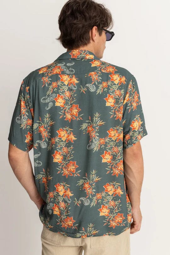 Rhythm Shirt Rhythm Tropical Paisley Cuban Short-Sleeved Shirt