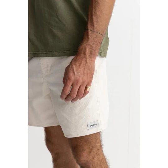 Rhythm Shorts Rhythm Classic Cord Jam Shorts in White