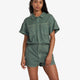 RVCA Cadet Short Sleeved Playsuit - Jade