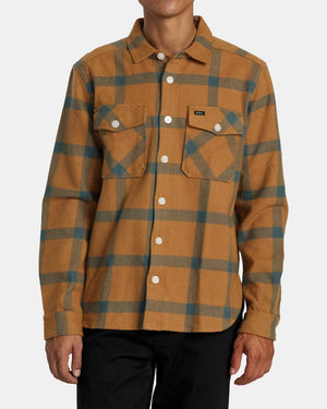 Rvca Long-Sleeve Shirt RVCA - VA Cpo - Shirt for Men - Camel