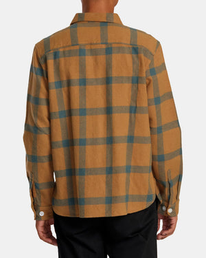 Rvca Long-Sleeve Shirt RVCA - VA Cpo - Shirt for Men - Camel