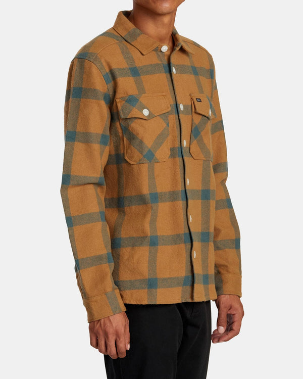 Rvca Long-Sleeve Shirt RVCA - VA Cpo - Shirt for Men - Camel