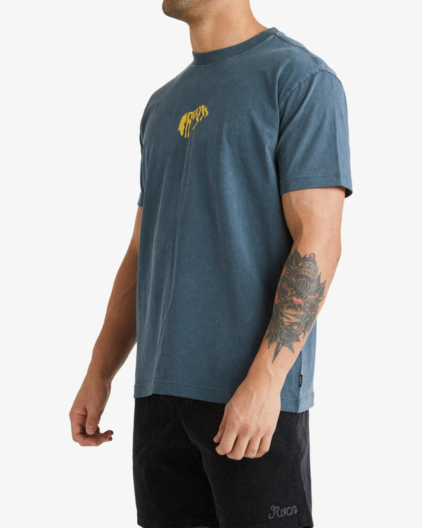 Rvca T-shirt RVCA Buck T-Shirt - Duck Blue