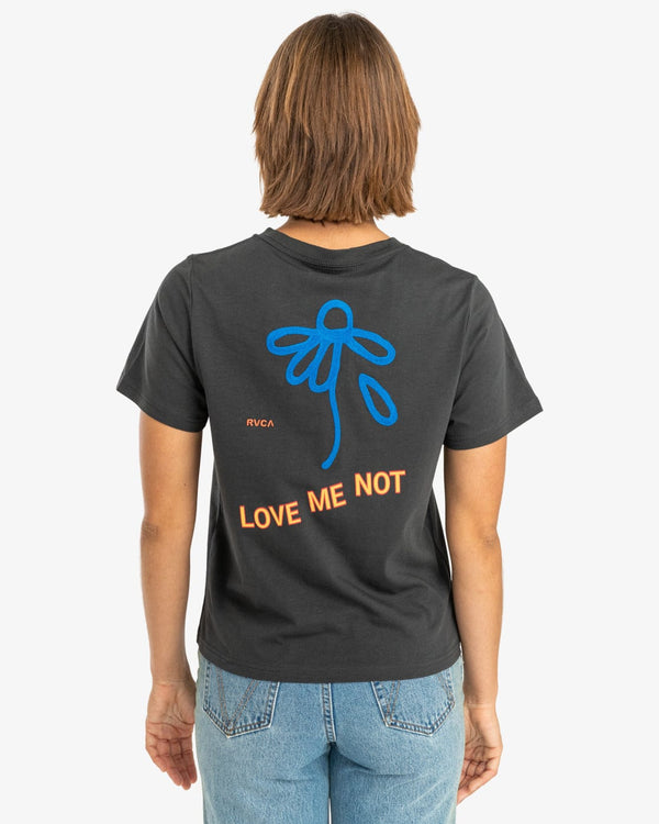 Rvca T-shirt RVCA Love Me Not T-shirt - Pirate Black