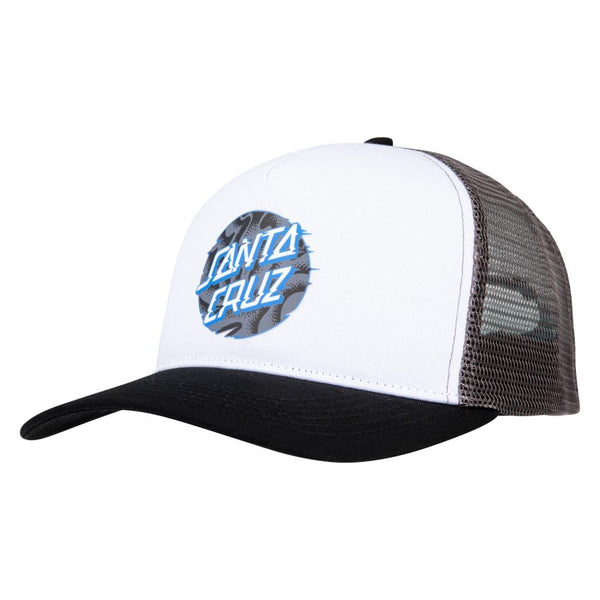 Santa Cruz Hats Santa Cruz Vivid Slick Dot Meshback in White