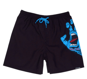 Santa Cruz Kids Shorts 6-8 SANTA CRUZ YOUTH SWIMSHORT YOUTH SCREAMING HAND SWIMSHORT BLACK