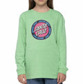 Santa Cruz Kids T-Shirt 6-8 SANTA CRUZ kids OUTER RINGED DOT T-SHIRT - APPLE MINT
