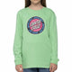 Kids Santa Cruz Outer Ringed Dot Long-Sleeve T-shirt - Apple Mint