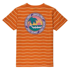 Santa Cruz Kids T-Shirt Santa Cruz Youth Paradise Break Apricot Wave T-Shirt