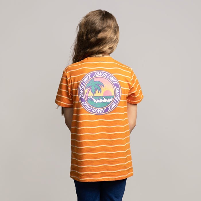 Santa Cruz Kids T-Shirt Santa Cruz Youth Paradise Break Apricot Wave T-Shirt