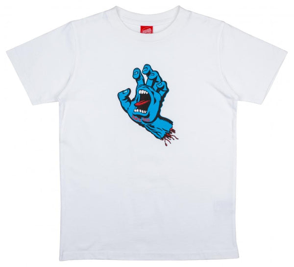 Santa Cruz Kids T-Shirt Santa Cruz Youth Screaming Hand T-Shirt - White