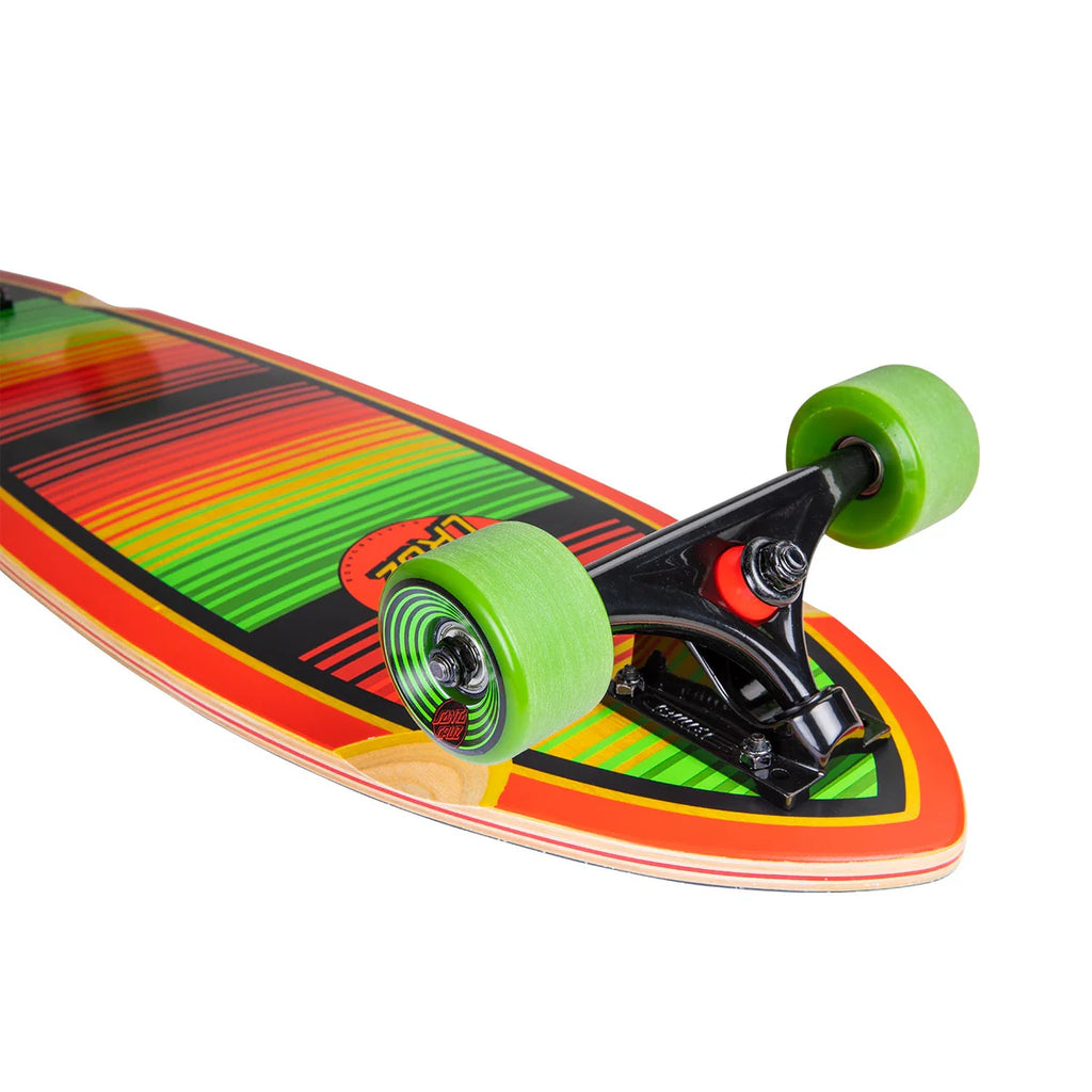 Santa Cruz Serape Dot Longboard Skateboard - 33"