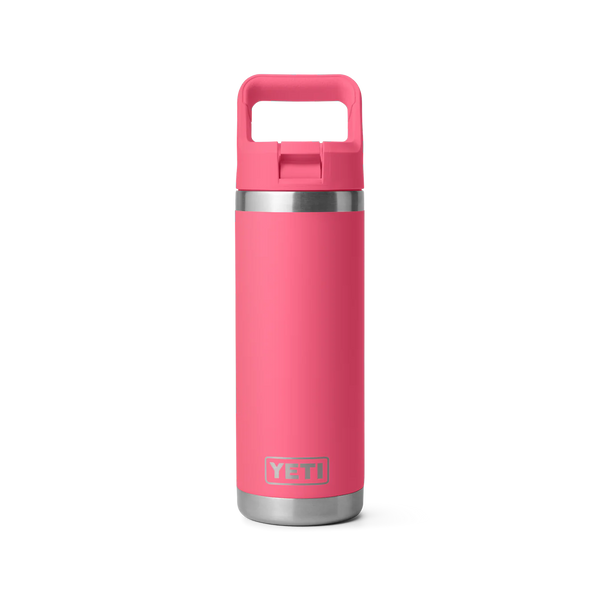 YETI RAMBLER 18OZ COLOUR STRAW BOTTLE - TROPICAL PINK
