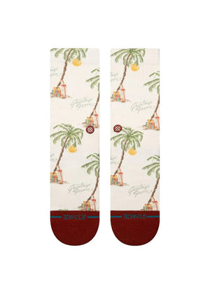 Stance Socks Stance - Greetings From Crew Sock - Cream