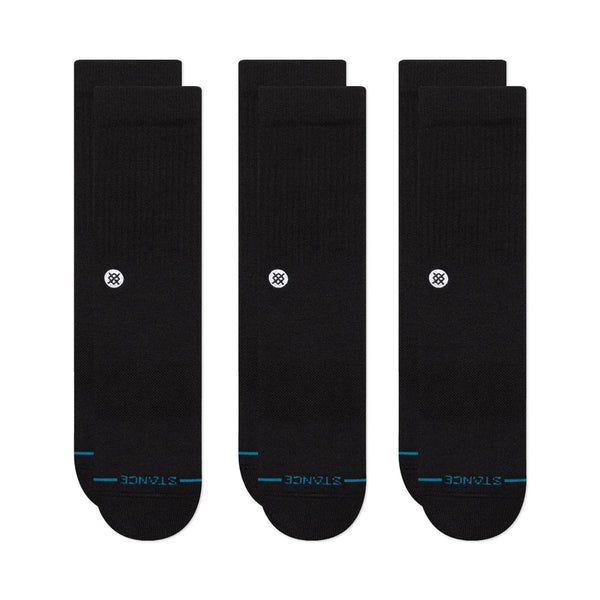 Stance Socks Stance Icon 3 Pack - Black