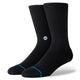 Stance Icon Crew Sock - Black / White