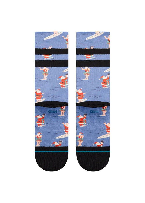 Stance Socks Stance - Surfing Santa Crew Sock - Blue