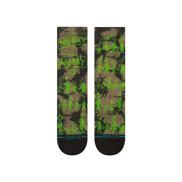 Stance Socks Stance x The Grinch - Down In Whoville Crew Sock - Black