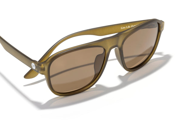 Sunski Sunglasses Shoreline - Olive Amber