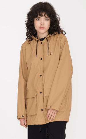 Volcom Coats & Jackets X-Small Volcom Rainstone Raincoat - Mocha