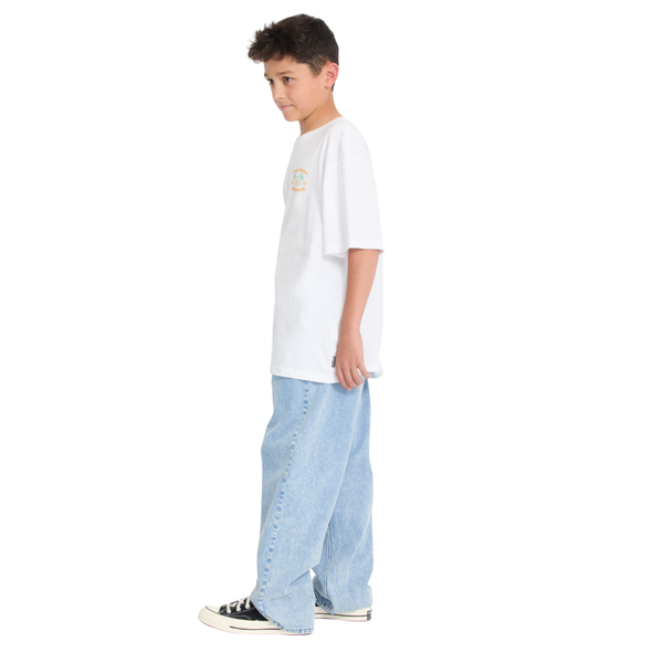 Volcom Boys Palm 91 Basic T-Shirt - White