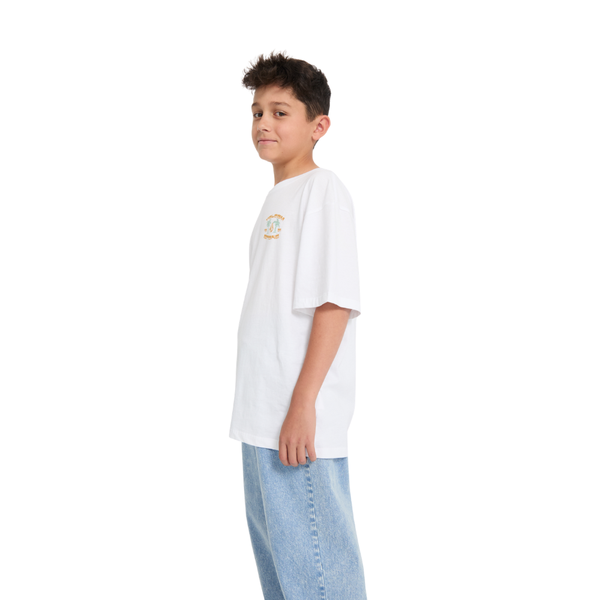 Volcom Boys Palm 91 Basic T-Shirt - White